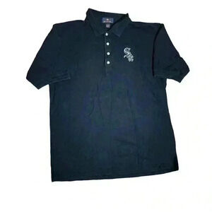 Men's Vintage MLB Chicago White Sox Black Polo Size XL